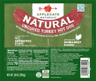 Nat Turkey Hot Dogs Front